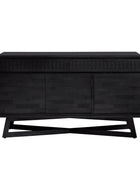 Stylish Black 3 Door 2 Drawer Sideboard 2