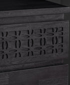 Stylish Black 4 Drawer Chest of Drawers 4