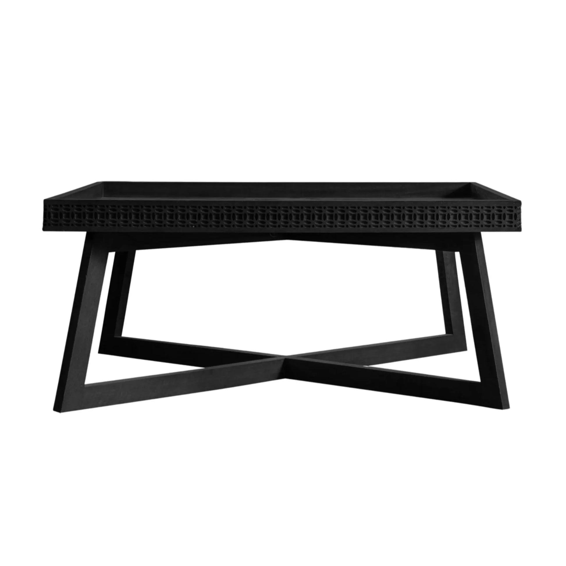 Stylish Black Wood Coffee Table 1