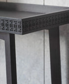 Stylish Black Wood Console Table 5