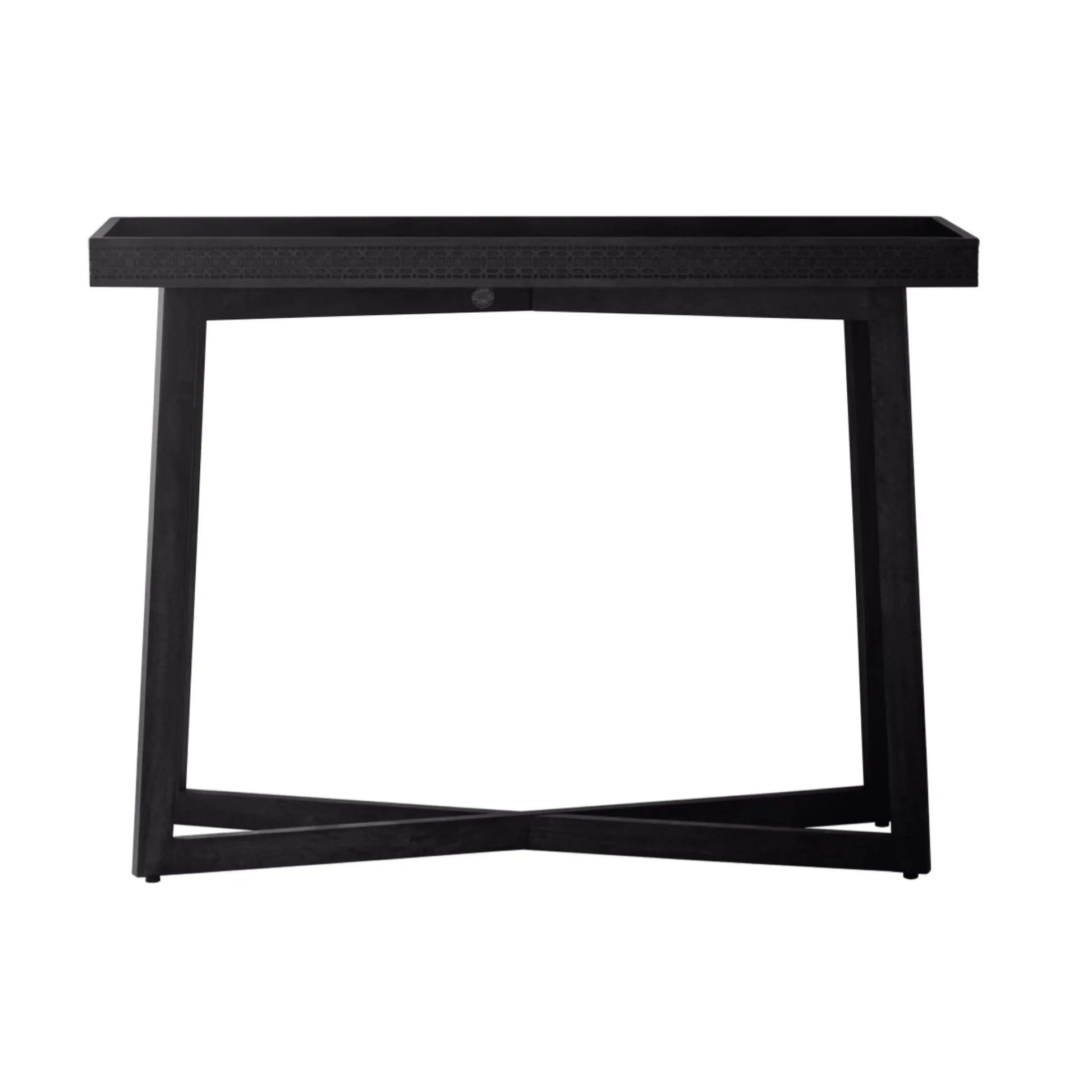 Stylish Black Wood Console Table 1