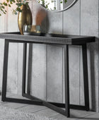 Stylish Black Wood Console Table 3