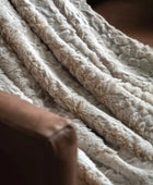 Super Soft Neutral Colour Faux Fur Throw 5