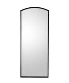 Tall Black Arched Top Portrait Mirror - The Farthing