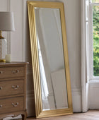 Tall Elegant Gold Rectangular Leaner Mirror FARTHING 6