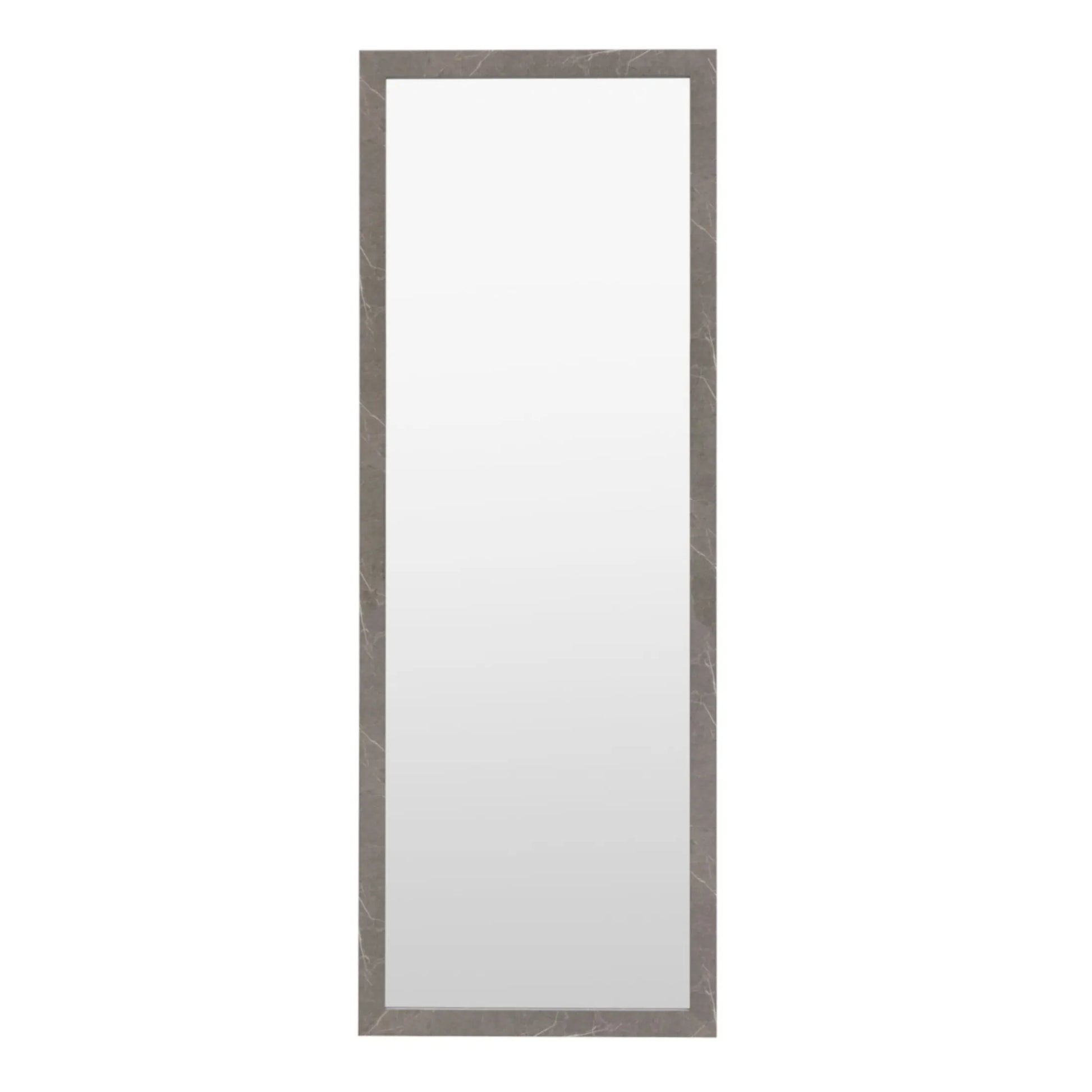 Tall Marbled Grey Rectangular Leaner Mirror 2