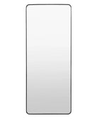Tall Rectangular Slim Black Frame Leaner Mirror