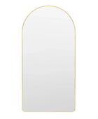 Tall Slim Gold Frame Curved Top Leaner Mirror FARTHING 2