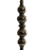 Decorative wooden spindle on a white background