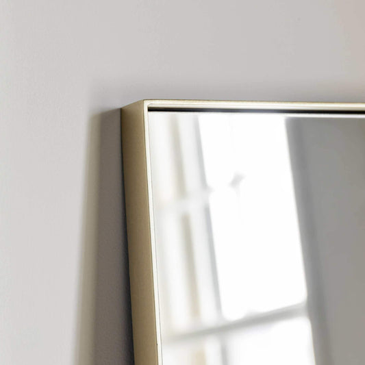 Tall Soft Gold Rectangle Mirror - The Farthing