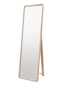 Tall Solid Oak Frame Cheval Mirror