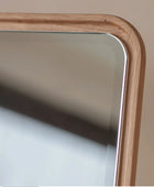 Tall Solid Oak Frame Cheval Mirror 2