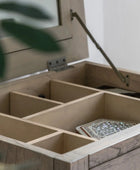 Tall Wooden Parquet Styled Chest Of Drawers 4