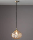 Textured Glass Lustre Pendant Light - The Farthing