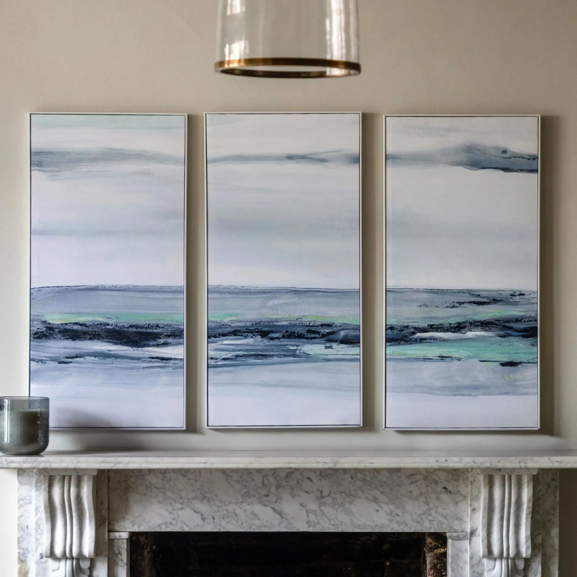 Tranquil View Framed Canvas Trio