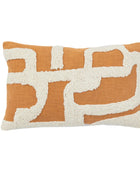 Tufted Abstract Apricot Cushion 1