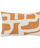 Tufted Abstract Apricot Cushion 1