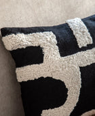 Tufted Abstract Midnight Cushion