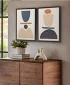 Two Abstract Framed Print Set 2