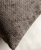 Two Chocolate Brown Weave Cushions