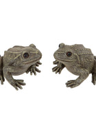 Two Green Garden Frog Ornaments 1