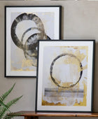 Two Harmonious Circles Framed Print Set 3