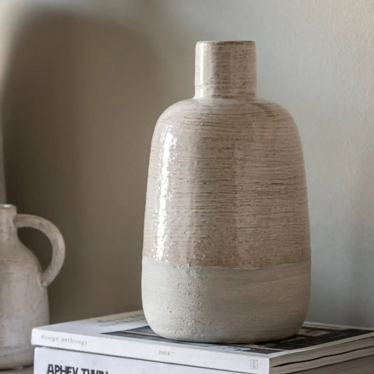 Two Tone Ceramic Bottle Vase
