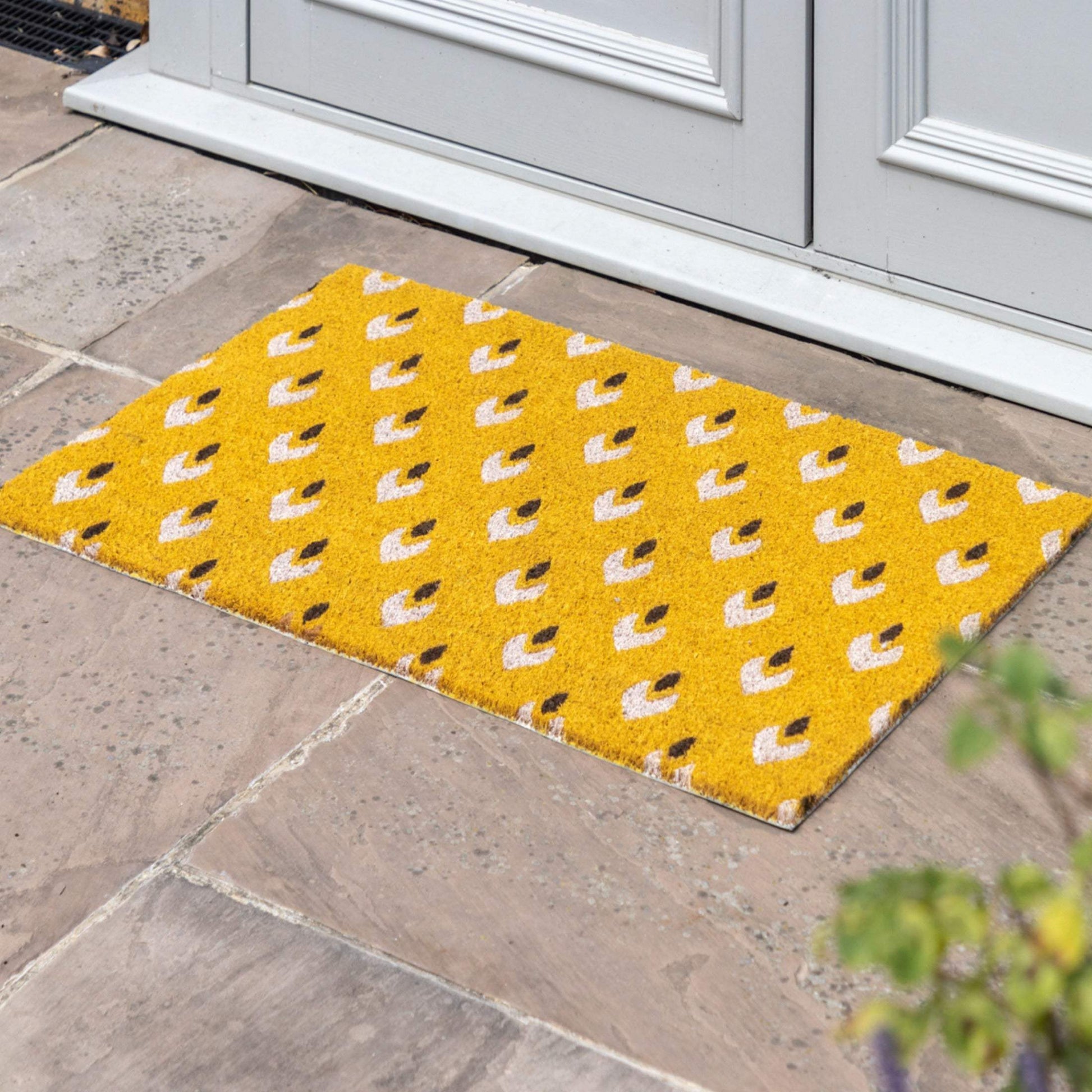 Vibrant Ikat Styled Coir Doormat - The Farthing