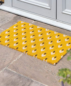 Vibrant Ikat Styled Coir Doormat - The Farthing