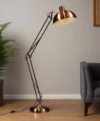 Vintage Copper Desk Style Floor Lamp