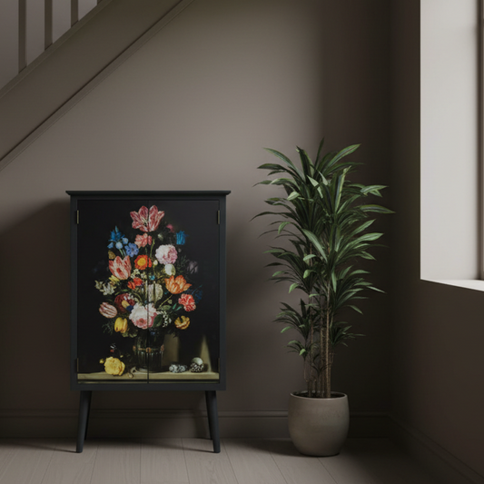 VintageFlowers2DoorCabinet