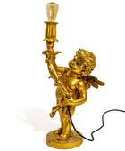 Vintage Gold Cherub Table Lamp