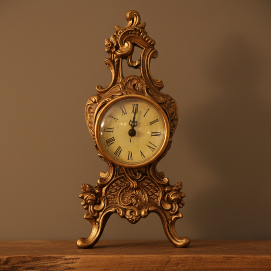 Vintage Inspired Ornate Mantle Clock
