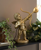 Vintage Gold Cupid Table Lamp
