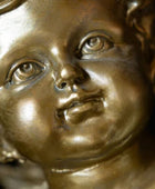 Vintage Gold Cupid Table Lamp 2