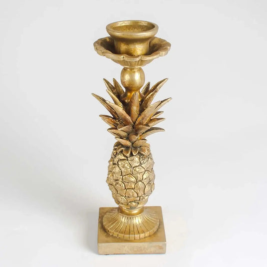 Vintage Gold Pineapple Candle Holder