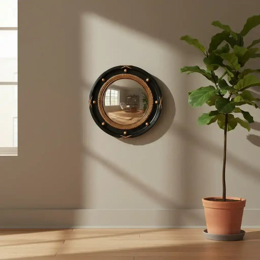 Vintage Inspired Convex Glass Wall Mirror 1