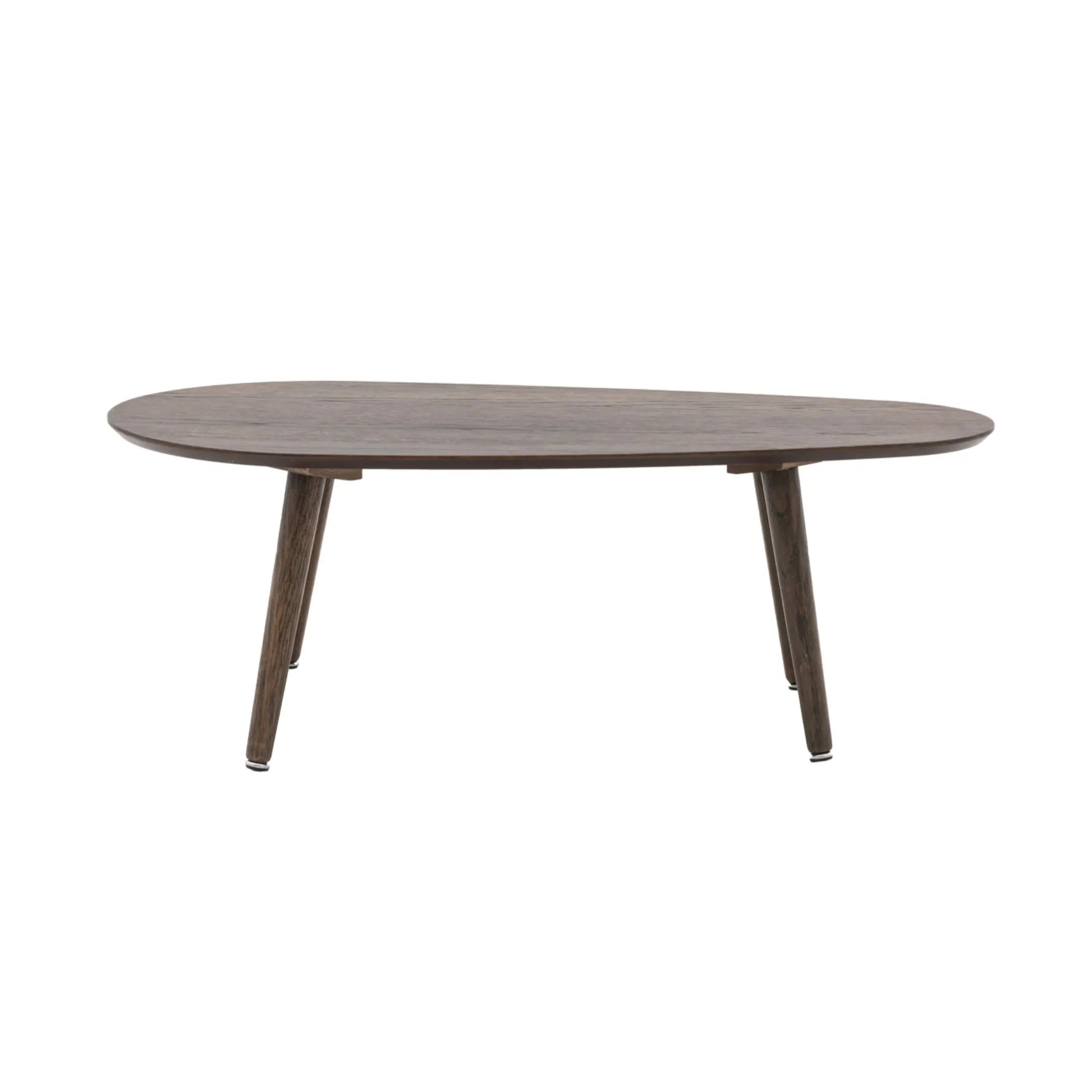 Visby Dark Stained Oak Oval Coffee Table FARTHING 1