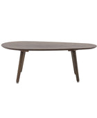 Visby Dark Stained Oak Oval Coffee Table FARTHING 1