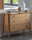 Visby Oak 3 Drawer Chest of Drawers FARTHING 2