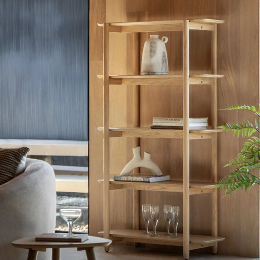 Visby Oak Open Display Shelving Unit | FARTHING 5