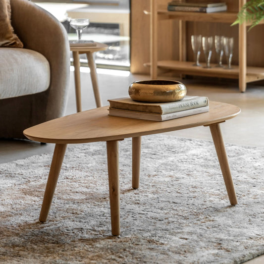 Visby Oak Oval Coffee Table FARTHING