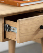 Visby Oak Side Table with Single Drawer FARTHING 1