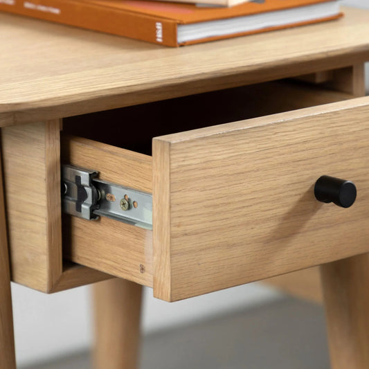 Visby Oak Side Table with Single Drawer FARTHING 1