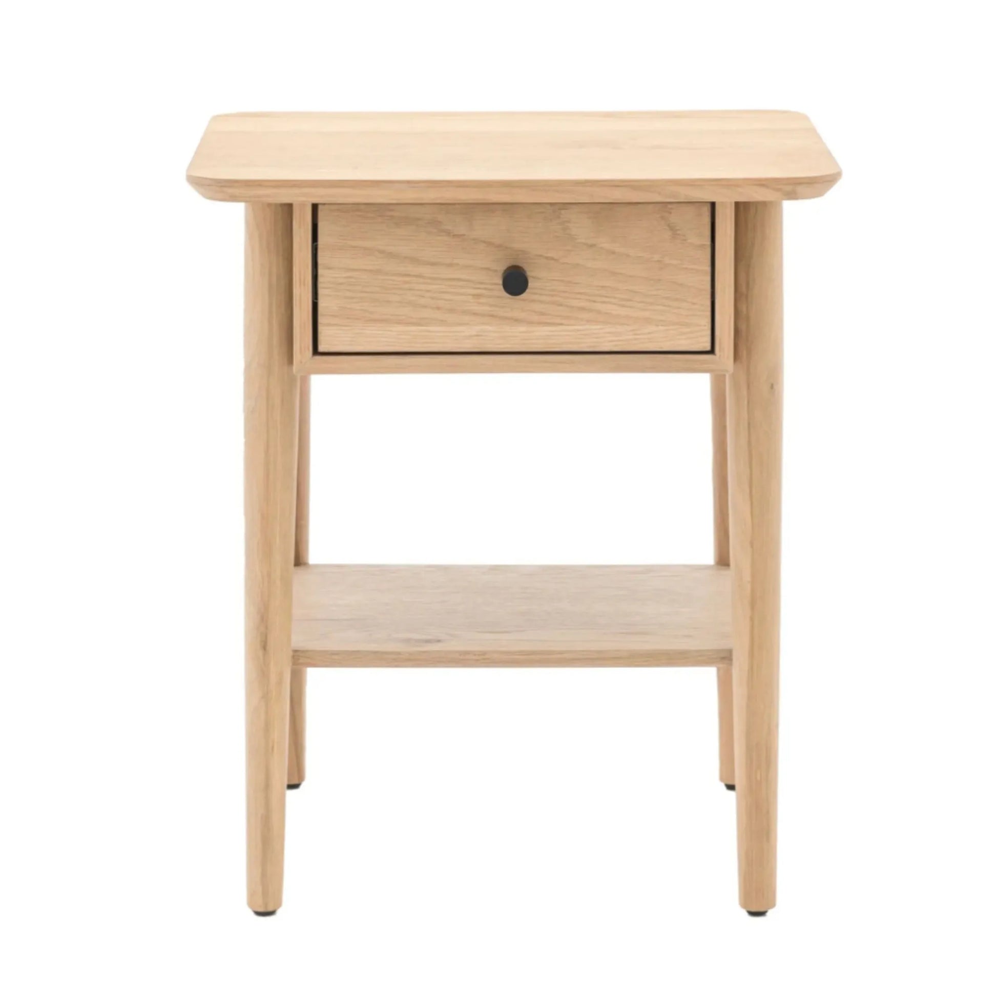 Visby Oak Side Table with Single Drawer FARTHING 3