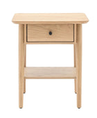 Visby Oak Side Table with Single Drawer FARTHING 3