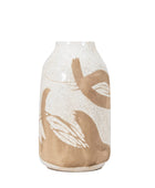 White Crackle Glaze Stoneware Vase - The Farthing