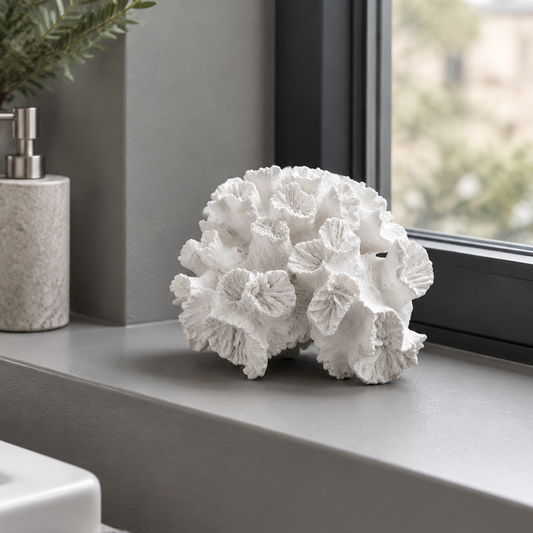 White Faux Coral Ornament