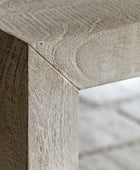 Whitewash Rustic Chunky Mango Wood Dining Bench 5