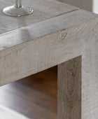 Whitewashed Rustic Chunky Mango Wood Dining Table 5